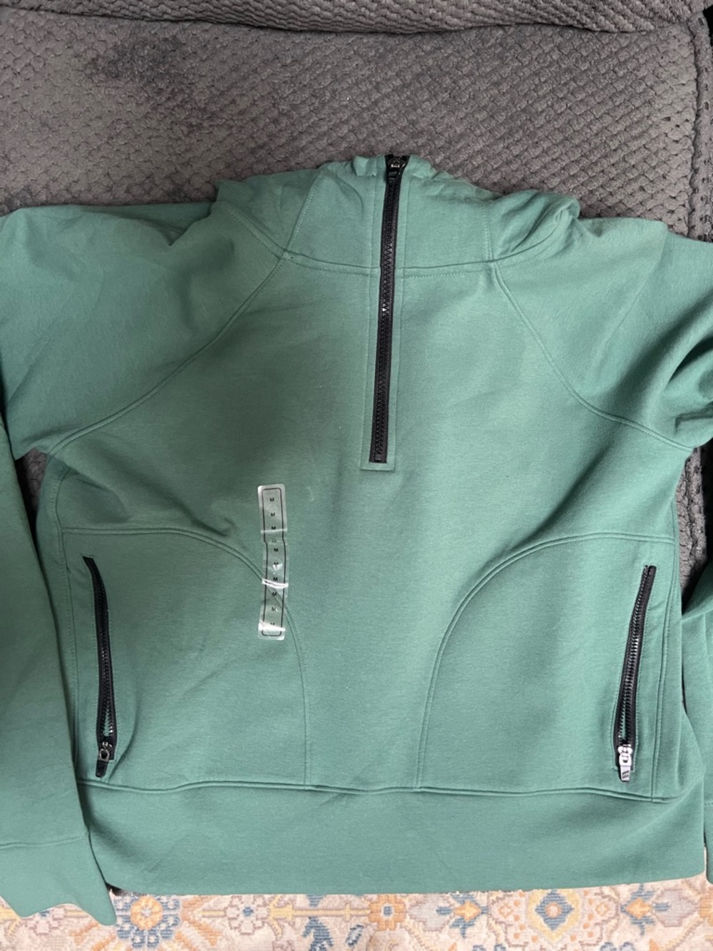 DSG Teal Green Quarter-Zip Hoodie Sweatshirt